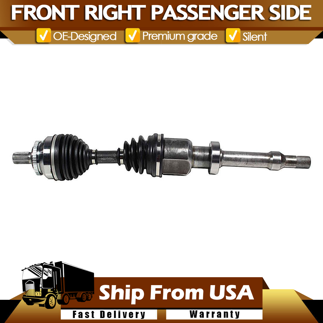 FRONT RIGHT Passenger Side CV Axle Shaft fits 2004-2006 VOLVO S80