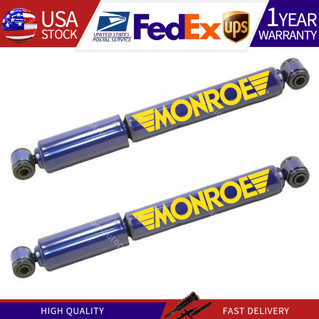 Monroe Matic Plus Set of 2 Front Shocks for S10 Jimmy Blazer S15