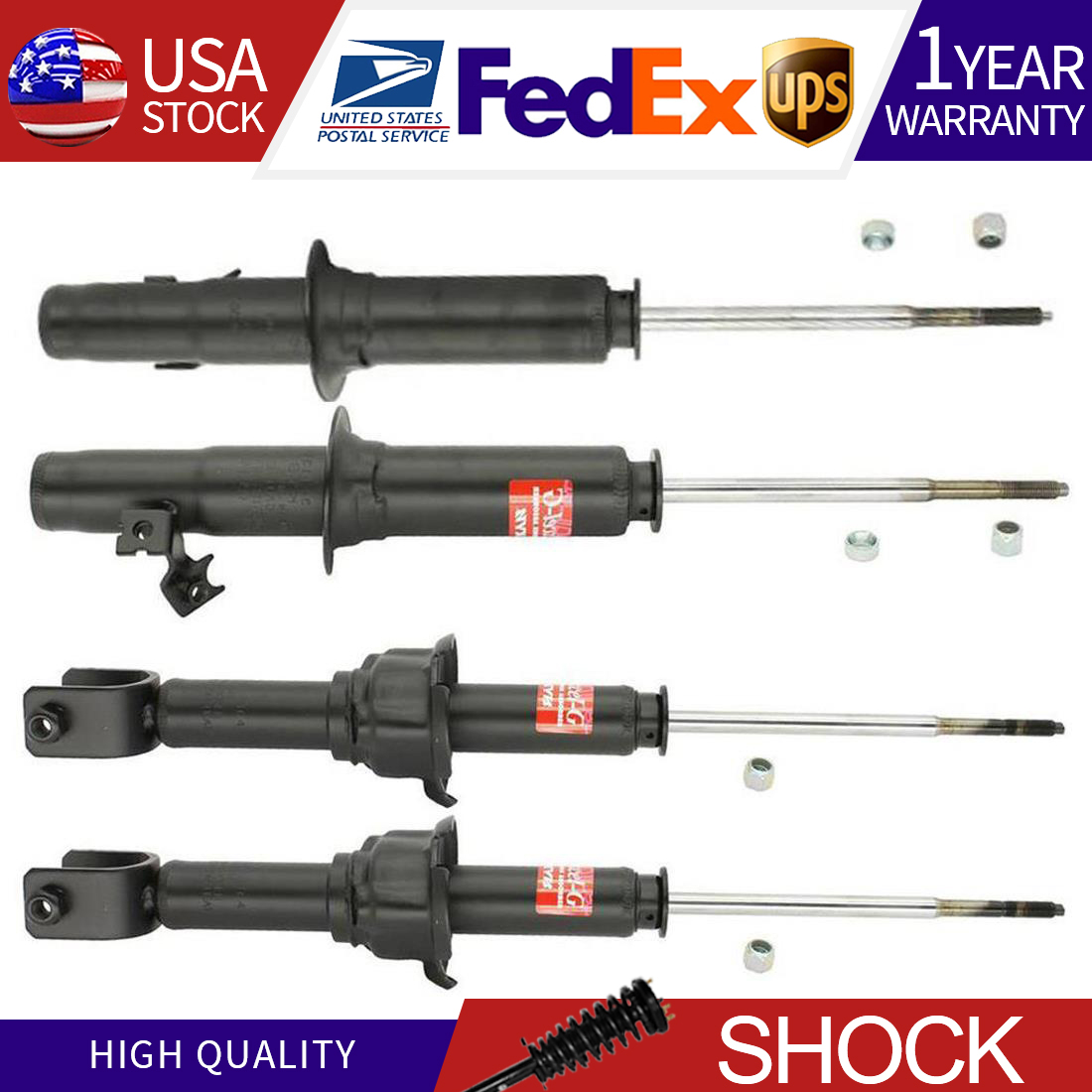 KYB Excel-G Shocks Struts Front & Rear For 94-01 Acura Integra 92-95 ...